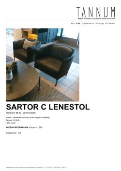 Sartor C lenestol