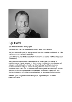 Egil Hofsli