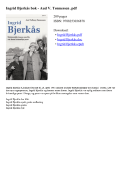 Ingrid Bjerkås - WordPress.com