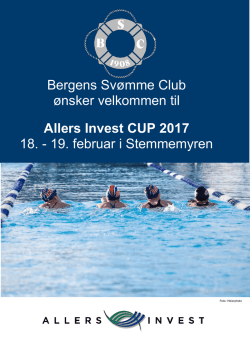 Stevne: Allers Invest Cup 2017 - Bergens Svømme