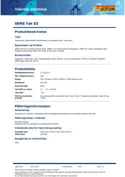 Teknisk datablad (Norwegian)