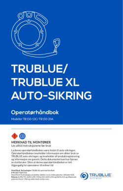trublue xl auto-sikring - Head Rush Technologies