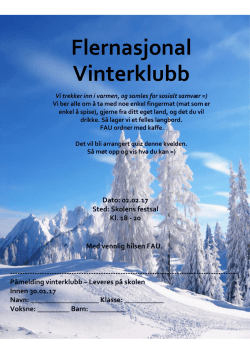 Flernasjonal Vinterklubb filetype pdf