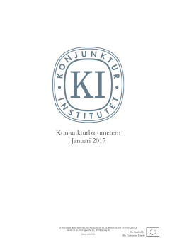 Konjunkturbarometern januari 2017