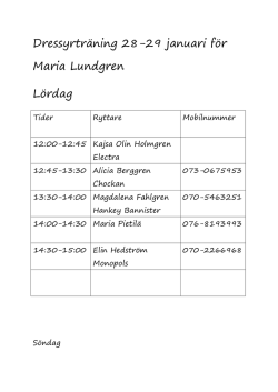 Schema Maria Lundgren
