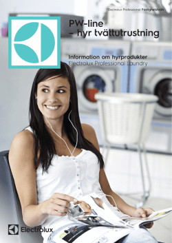 PW-line – hyr tvättutrustning