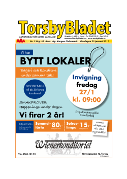 bytt lokaler - Torsbybladet