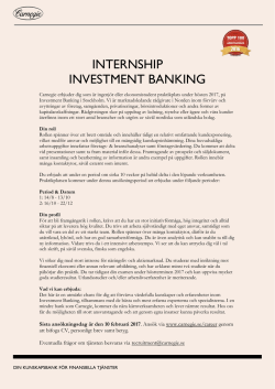 internship investment banking