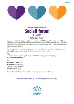 Socialt forum - IOGT-NTO