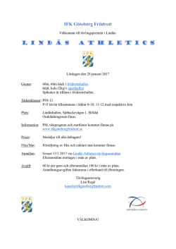 Inbjudan - IFK Göteborg