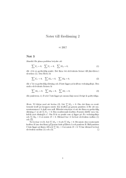 Noter - Division of Solid Mechanics