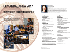 Program Ekmandagarna 2017