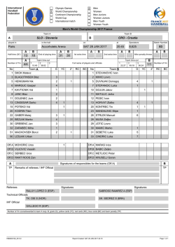 AB SLO - Slovenia CRO - Croatia Paris Accorhotels Arena SAT