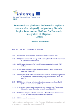 Informacijska platforma Podonavske regije za