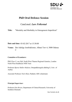 PhD Oral Defence Session Date and time