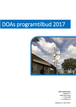 DOAs samlede programudbud 2017 - rev. 30.1.2017