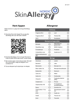 SkinAllergy patient vejledning