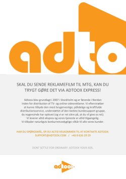 Information vedrørende Adtoox