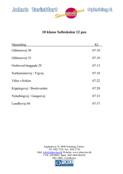 10 klasse Sofieskolen 12 pax