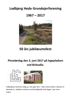 Lodbjerg Hede Grundejerforening 1967 – 2017 50