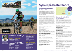Sykkel på Costa Blanca