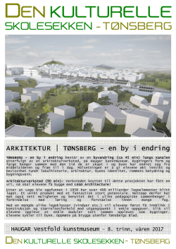 ARKITEKTUR | TØNSBERG TØNSBERG - en by i
