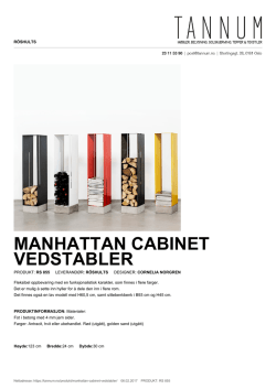 Manhattan Cabinet vedstabler