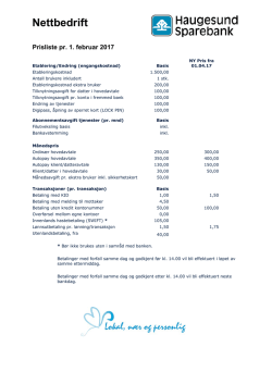 Nettbedrift - Haugesund Sparebank