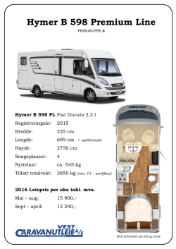 Hymer B 598 Premium Line