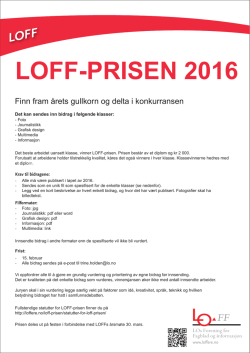 LOFF-PRISEN 2016