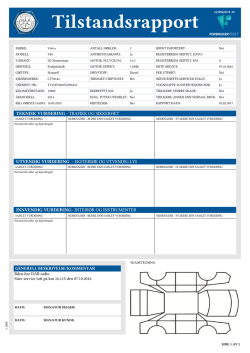 Tilstandsrapport