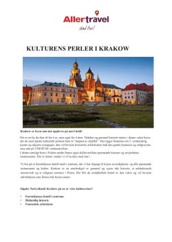 kulturens perler i krakow