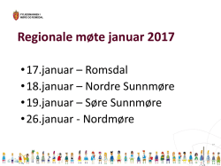 Regionale møte januar 2017