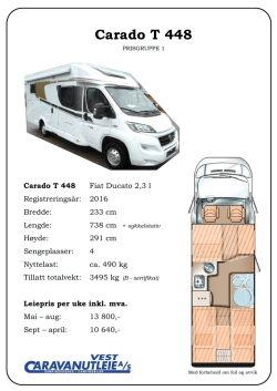 Carado T 448 - Bergen Caravan AS