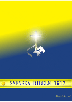 Svenska Bibeln 1917