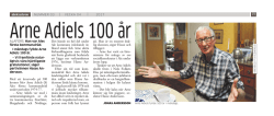 Arne Adiels 100 år - Socialdemokraterna i Ale