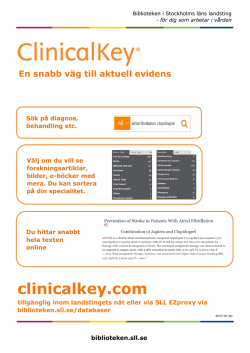 clinicalkey.com - SLL - Bibliotek