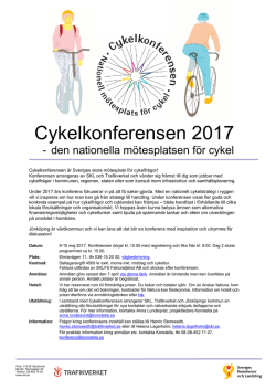 Cykelkonferensen 2017 - Sveriges Kommuner och Landsting