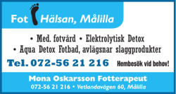 Fot Hälsan, Målilla - Tidningens Annonser