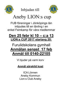 Aneby LION:s cup