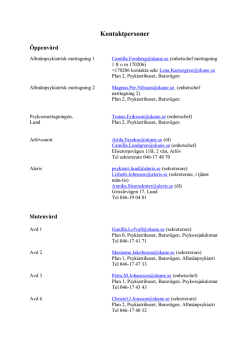 4_Kontaktlista klinikplaceringar VT 2017