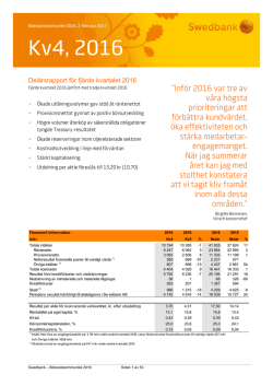 Delårsrapport för Swedbank