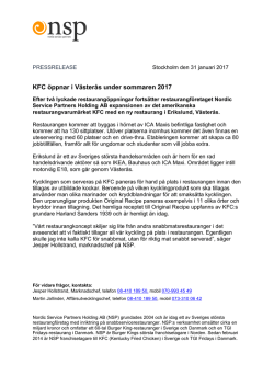 Nordic Service Partners Pressrelease 2017-01-31