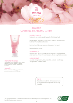 almond soothing cleansing lotion