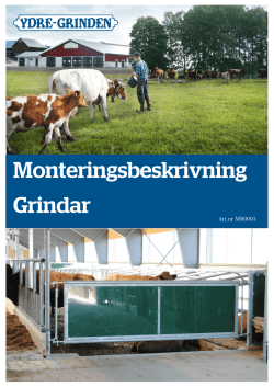 Monteringsbeskrivning Grindar - Ydre
