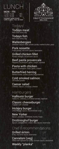 Hamburgers Chef´s recommendations Todays