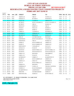 stpl projects - Bureau of Street Services