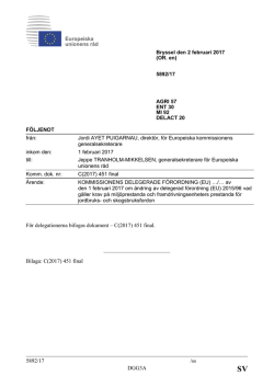 5892/17 /ss DGG3A För delegationerna bifogas dokument – C(2017