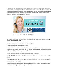 Hotmail Support Australia Determine The Failures In Sending And Receiving Photos