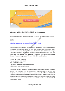 VMware VCP6-DCV 2V0-621D braindumps